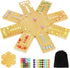 Marble Board Game,Wooden Board Game for 6-8 Players,Portable Design Marble Game with