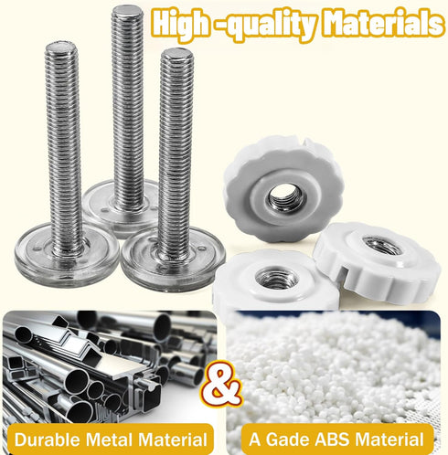 Universal Baby Gate Threaded Spindle Rod - M8 (8mm) Replacement Bolt Part for Baby & Pet Safety Gates, 4Pcs