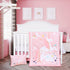 5 Set Set Sets JISEN Piece Crib Bedding for Girls Unicorns Baby Girl Bedding Crib Nursery Bedding - Crib Quilt Crib