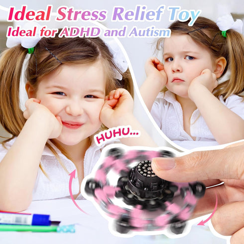 Fidget Toys for Teen Girls, Transformable Fidget Spinners for Autism ADHD Stress Relief for Kids