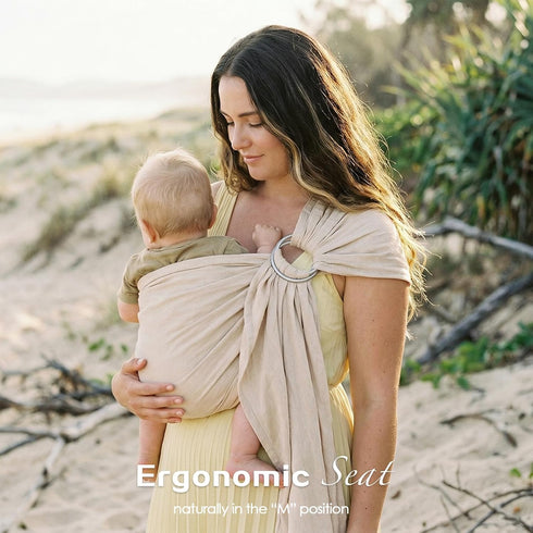 (7-35 lbs) Baby Ring Sling Wrap, Lightweight Baby Carrier Sling Toddler Sling, Cotton Infants Wraps Carrier
