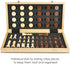 15'' Set -2 -24 Set 2 1 AMEROUS Magnetic Wooden Chess & Checkers Game Extra Queens Cherkers Pieces - Chessmen Storage