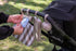 Ubbi Retractable On-the-Go Bag Dispenser - Baby Travel Diaper Bag Accessory, Taupe