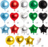 PartyWoo 30pcs 18 Inch Star, Heart & Round Foil Balloons, Perfect for Birthday Parties, Multicolor, Ages All