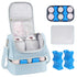Jaffzora Wearable Breast Pump Bag with Cooler Compartment Fits for Willow/Eufy/Elvie/Momcozy M5/S12 Pro/Medela,