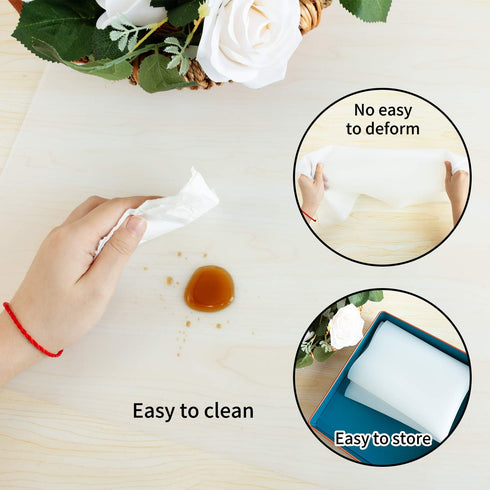 2 Pack Set 2 Countertop 23.6''x15.75'') Oversize Silicone Table Mats, Silicone Placemat of for Baking Craft Pastry