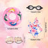 Doll Swimsuit Set for 18-Inch Doll, 7 Pcs Swimming Accessories, Bathing Suit, Goggles, Flip-Flops, Swim Ring