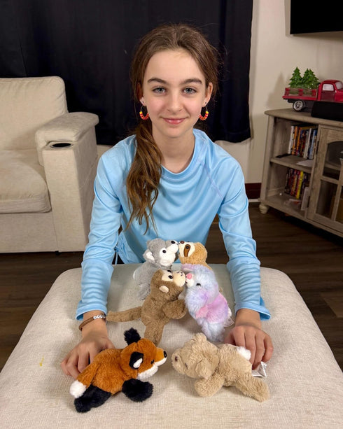 6 7 Inch Tezituor Pcs Stuffed Animals Bulk, Small Stuffed Woodland Plush Bulk, Cute Assorted Plushies Toy Gift for Kids