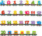 Wondertoys 27 PCS Wooden Magnetic Number Train Set Toy Compatible with Major