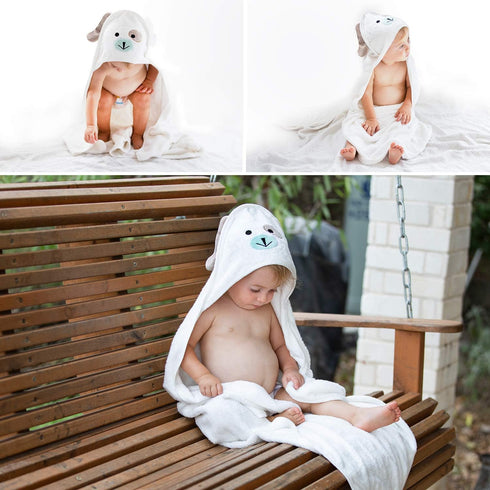 35 35 Inches, Baby Towels with Hood - Soft, Absorbent Viscose Made of Bamboo, Extra Large x for Newborns, Infants, Boys