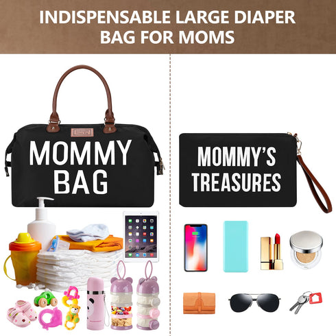 Backpack, DOFASAYI Diaper Bag Tote - Mom Bag with Changing Pad, Waterproof Baby Diaper Bag Large Travel Essentials Tote