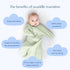 Cozy 4-8 SleepingBaby Zipadee-Zip Transition Swaddle - Baby Swaddling Blanket with Zipper Convenience - Roomy Wearable