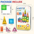 Kerhitoy 48PCS Set 3+ Mini Magnetic Tiles Travel Years | Kids Magnetic Building Blocks with Iron Box | STEM Educational