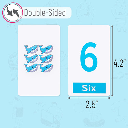 58 Mr. Pen Alphabet Flash Cards for Toddlers - Double-Sided, Picture Cards, ABC & Number Flash Cards