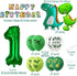 Happy 1st Birthday Decorations - Large Dinosaur Foil Balloons, Number 1 & Dinosaur Printed Balloons, Banner for Boy &