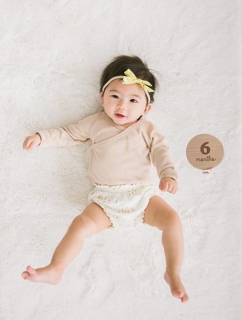 Kate & Milo Baby Monthly Milestone Marker Discs, Reversible Photo Props, Growth Cards, 1-12 Months, Gender-Neutral