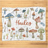 Personalized Cute Mushroom Blanket - Custom Mushrooms Blanket Nursery Decor - Mushroom
