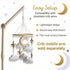 Baby Mobile for Crib - Handmade Modern Boho Baby Mobiles for Bassinet Felt Nursery Mobile Gender Neutral - Gold Moon
