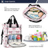 Bulletgxll Backpack Backpack Cute Bows Diaper Bag Large Capacity Baby Bags Multi Function Travel Waterproof Changing