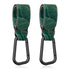 Baby Stroller Hooks for Hanging Bags, Universal Clips for Diaper Bag, Shopping Bag, Purse, Green Leaf, 2 Pack