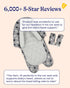 2-in-1 GoldBug Baby & Toddler Car Seat Head Support + Strap Covers - Raindrop