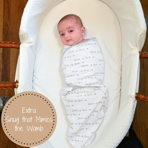 Baby Swaddle Sack, 100% Organic Cotton for Newborns 0-3 Months, Easy Change Zipper, Velcro Swaddle Neutral Baby