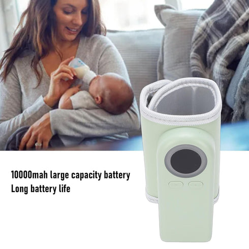 Milk Bottle Warmer, Rechargeable Fast Heating Accurate Temperature Control Portable Bottle Warmer for Home Outdoor