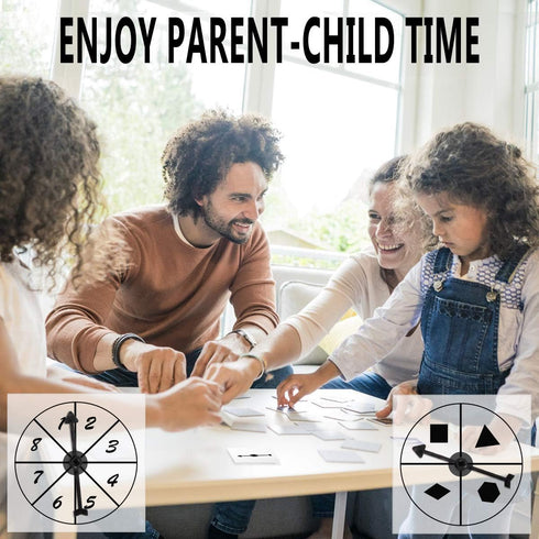 Game Spinner Transparent Dry Erase Math Spinner with Rotating Arrow for Party Games and Teaching (15 Pack)