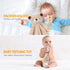 BEREST Rechargeable Baby Cry Sensor Sleep Soother Heartbeat Bear Lovey Blanket Comforter Toy, Help Newborns Go to Sleep