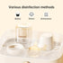 4 Pack 2 2 5.4 oz, 3Months+ Natural Glass Baby Bottle with Extra Nipples - Slow Flow (Size S) and Medium Flow (Size M)