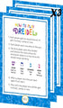 The Dreidel Company 25 Solid Blue & White Wooden Hand Painted Hanukkah Dreidels - Includes 3 Game Instruction Cards