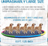 10 120" Summer Dog(4 Lewtemi ft Extra Large Non-Slip Splash Pad for Adult Kids and Dog, Giant Thicken Sprinkler Pool