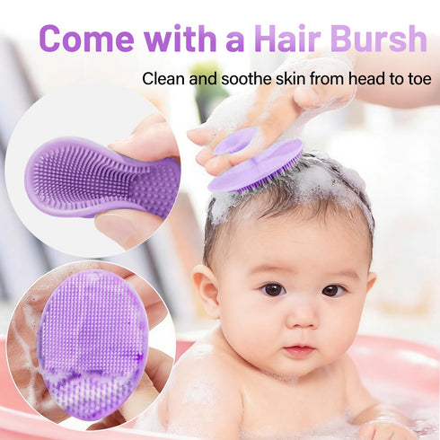 mandoo Baby Bath Rinse Cup Shampoo & Body Washing Rinser Cup for Kids with Easy Grip Handle to Rinse Baby Shower - Baby