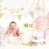 Cake Topper for Baby 1st Birthday - Gold Glitter Sunshine ONE Anniversary Shower Topper for Party Cake Decorating