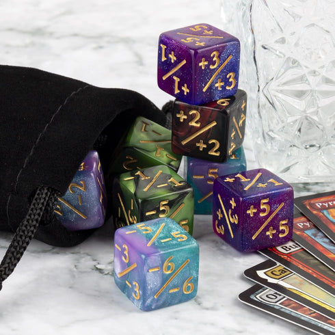 48 PCS Magic The Gathering MTG Counter Dice - Marble Bulk Life Counters for Card Game Accessories