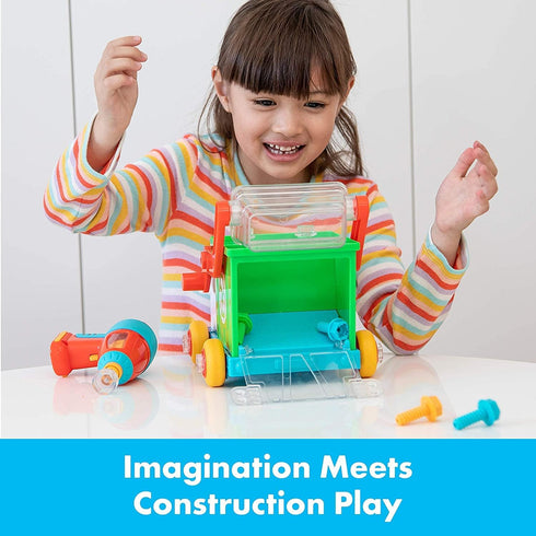 Set Set, 3+ Educational Insights Design & Drill Bolt Buddies Recycling Truck - Construction Toys & Toddler Tools, Kids