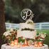 LINGTEER Personalized Wooden Cake Topper, Initial Letter P, Perfect for Birthday, Rustic Wedding, Anniversary Party