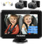 FEISIKE Baby Car Camera with 1080P Dual-Channel, 5 inch Display, 2 IR Night Vision Cameras for Rear Facing Seat