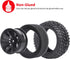 Hobbypark Rubber RC Car Tires & Wheel Rims, Outer Diameter 2.99 inch / 76mm, Foam Inserts (4-Pack).