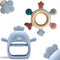 Baby Teething Toys by Komfy LilLove, No Drop Teether and Ring Teether