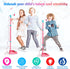 Kids Adjustable Standing Microphone, Karaoke Machine with Stand for Singing, Musical Toys for 3 Years Old Boys Girls
