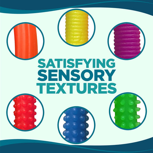 BUNMO Stretchy Strings - Sensory Toys for Toddlers 1-3, Addictive Fidget Toy for Kids with Autism, 6pk