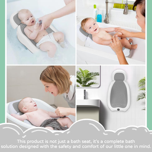 6 babove Baby Bath Support | Newborn Bathtub,Ideal for Babies Less Than Months Old with Thermometer Baby Bather, Baby