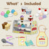 Set 2 3 4 Counter 2-4 3-5 Ice Cream Play for Kids - Gifts for Year Old Girls, Ice Cream Toy Shop Pretend Play Food