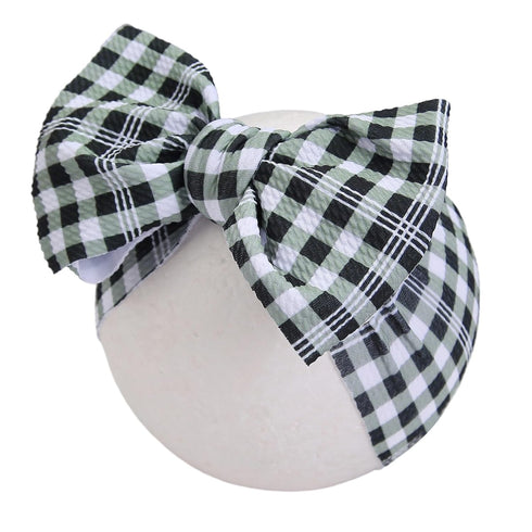 KIDOCHEESE Big Bows Baby Girl Headbands with Oversized Bows, Elastics Nylon Hairbands for Newborns, Infants, Toddlers,