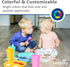 Re-Play Toddler Plates with Dividers - Set of 3, Dishwasher & Microwave Safe, Tulip