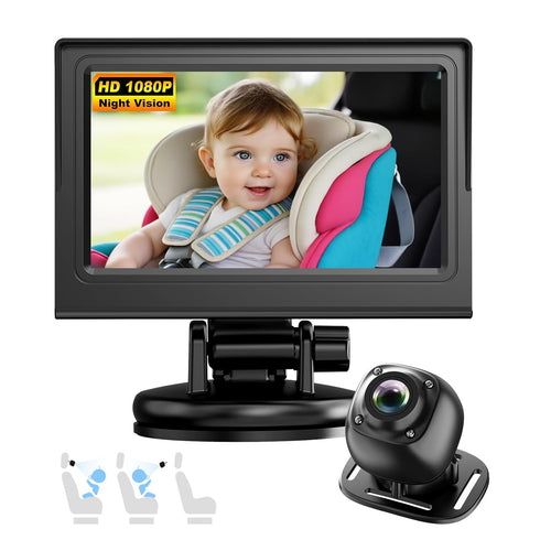 BTLMEMO Baby Car Camera Monitor for Backseat - Baby Car Mirror - Safety