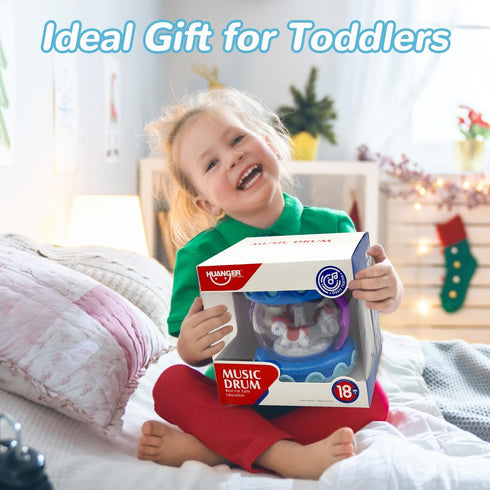 LDRYWW 2 3+ Baby Girl Toys Hand Drum Baby Rotating Musical Light Up Sensory Activity Crawling Toys Year Old Infant