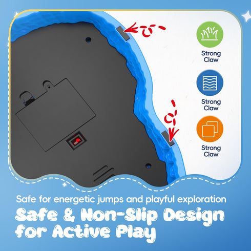 YEE BY ONE 3-5, 5 Dinosaur Toys for Kids Mist Spraying Dino Roaring & Light up Stepping Stones for Kids, Indoor