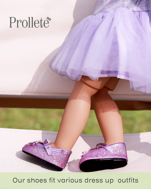 18 Inch Doll Shoes Set Compatible with American Doll, Snow Doll Boots, Canvas Sneakers, 7 Pairs with Gift Box